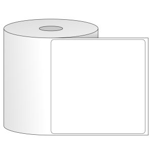 Tem nhãn - Decal trắng dạng cuộn 101.6mm x 101.6mm
