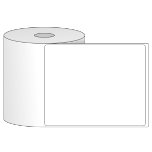Tem nhãn - Decal trắng dạng cuộn 101.6mm x 127mm