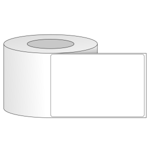 Tem nhãn - Decal trắng dạng cuộn 101.6mm x 152.4mm - Đường kính ngoài 152.4mm