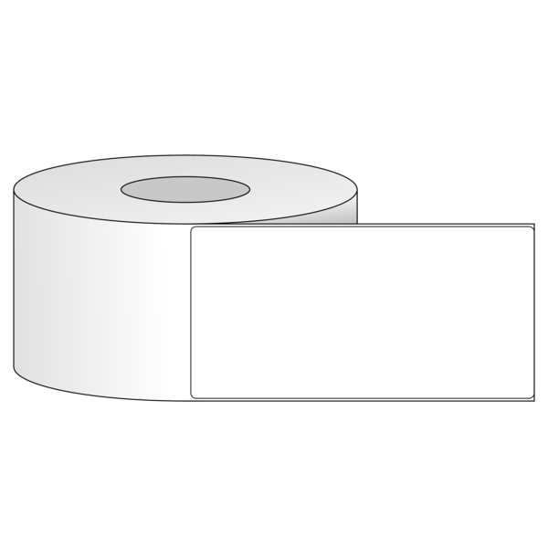Tem nhãn - Decal trắng dạng cuộn 101.6mm x 203.2mm - Đường kính ngoài 203.2mm