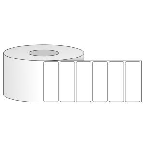 Tem nhãn - Decal trắng dạng cuộn 101.6mm x 38.1mm - Đường kính ngoài 203.2mm