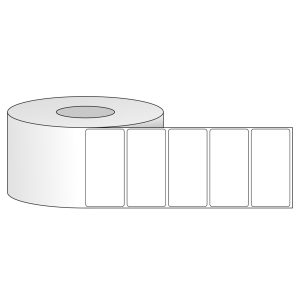 Tem nhãn - Decal trắng dạng cuộn 101.6mm x 50.8mm - Đường kính ngoài 203.2mm