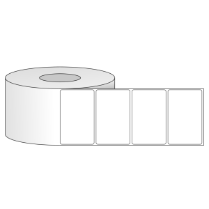Tem nhãn - Decal trắng dạng cuộn 101.6mm x 63.5mm - Đường kính ngoài 203.2mm