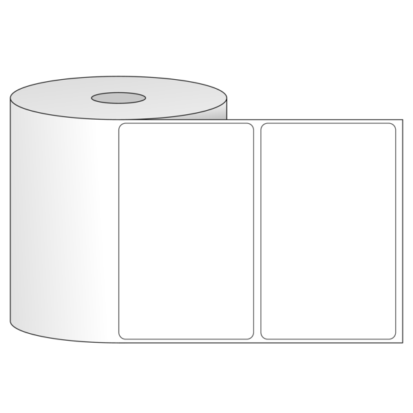 Tem nhãn - Decal trắng dạng cuộn 101.6mm x 63.5mm