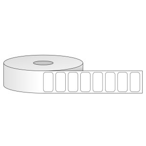 Tem nhãn - Decal trắng dạng cuộn 25.4mm x 12.7mm