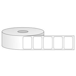 Tem nhãn - Decal trắng dạng cuộn 30.48mm x 21.59mm