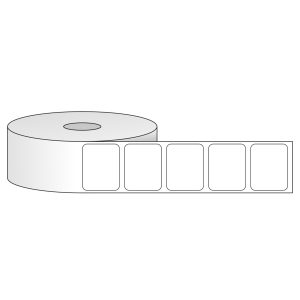Tem nhãn - Decal trắng dạng cuộn 31.75mm x 25.4mm