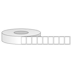 Tem nhãn - Decal trắng dạng cuộn 38.1mm x 25.4mm - Đường kính ngoài 203.2mm