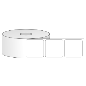 Tem nhãn - Decal trắng dạng cuộn 38.1mm x 38.1mm
