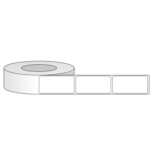 Tem nhãn - Decal trắng dạng cuộn 38.1mm x 76.2mm