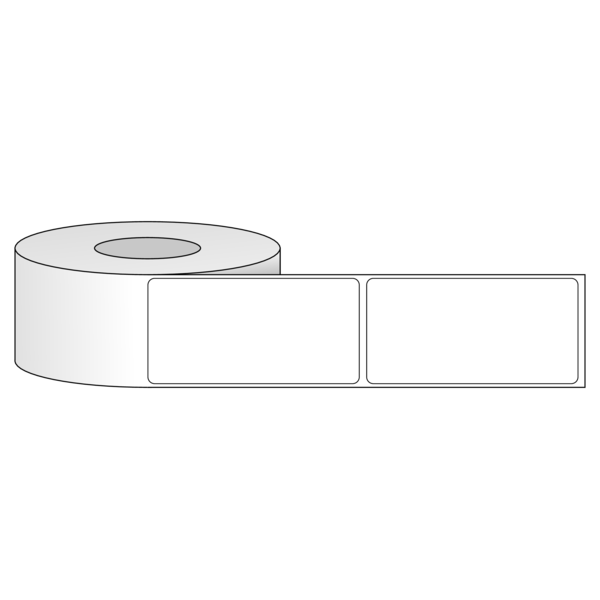 Tem nhãn - Decal trắng dạng cuộn 50.8mm x 101.6mm - Đường kính ngoài 127mm