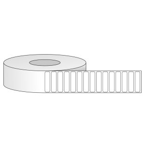 Tem nhãn - Decal trắng dạng cuộn 50.8mm x 12.7mm - Đường kính ngoài 203.2mm