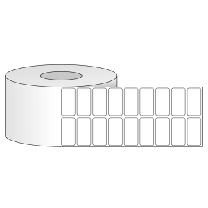 Tem nhãn - Decal trắng dạng cuộn 50.8mm x 25.4mm - 2 Tem