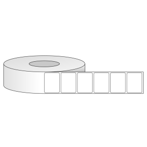 Tem nhãn - Decal trắng dạng cuộn 50.8mm x 38.1mm - Đường kính ngoài 203.2mm