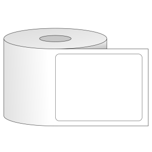 Tem nhãn - Decal trắng dạng cuộn 53.975mm x 69.85mm