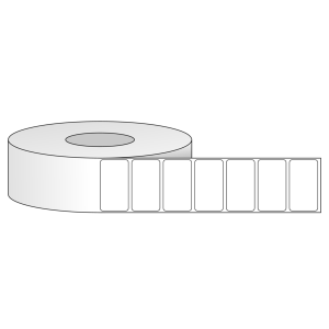 Tem nhãn - Decal trắng dạng cuộn 57.15mm x 31.75mm - Đường kính ngoài 203.2mm
