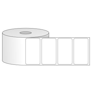 Tem nhãn - Decal trắng dạng cuộn 57.15mm x 31.75mm