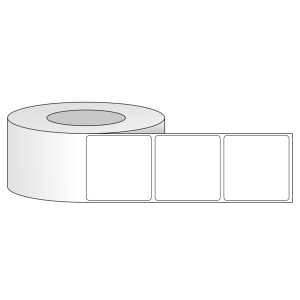 Tem nhãn - Decal trắng dạng cuộn 63.5mm x 63.5mm
