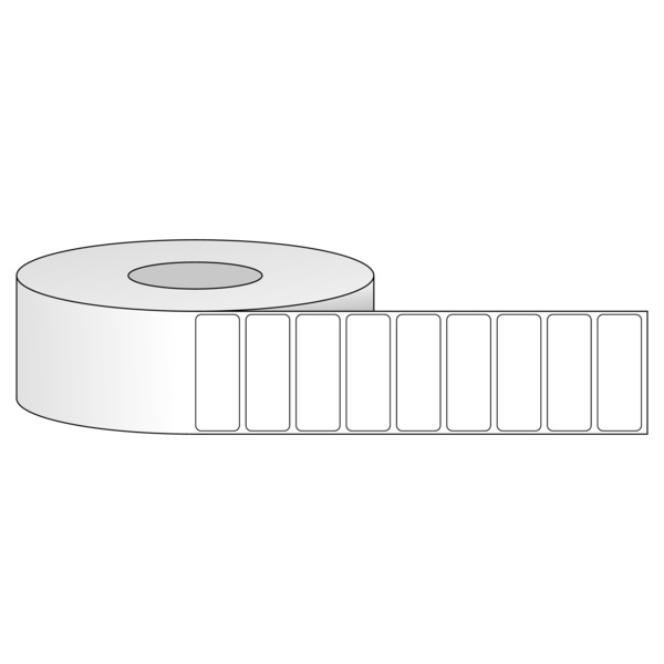 Tem nhãn - Decal trắng dạng cuộn 66.675mm x 25.4mm - Đường kính ngoài 203.2mm