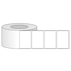 Tem nhãn - Decal trắng dạng cuộn 76.2mm x 50.8mm - Đường kính ngoài 152.4mm