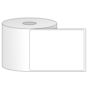 Tem nhãn - Decal trắng dạng cuộn 76.2mm x 101.6mm