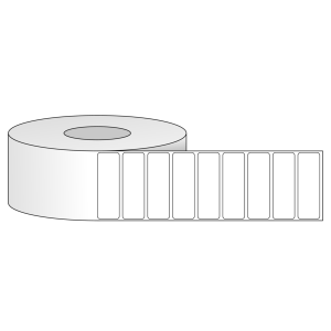 Tem nhãn - Decal trắng dạng cuộn 76.2mm x 25.4mm - Đường kính ngoài 203.2mm