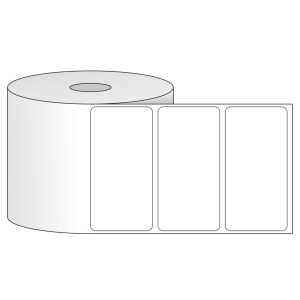 Tem nhãn - Decal trắng dạng cuộn 76.2mm x 38.1mm