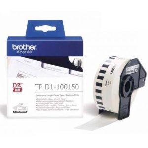 In tem nhãn decal mã vạch Brother TP D1-100150 100mm x 1500mm