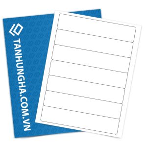 Tem nhãn - Decal dán trắng 190mm x 38mm dạng tệp