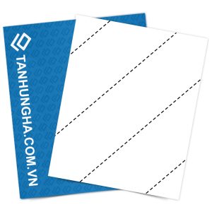 Tem nhãn - Decal trắng 216mm x 280mm dạng tệp sọc nét đứt chéo