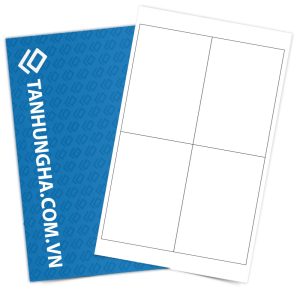 Tem nhãn - Decal dán trắng 102mm x 152mm dạng tệp