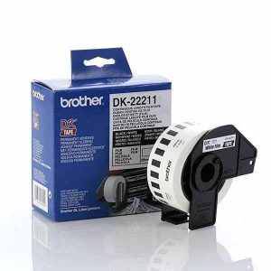 In tem nhãn decal mã vạch Brother DK-22211 kích thước 29mm X 15.24m dạng cuộn