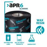 Mực in mã vạch Wax-Resin APR6 Armor-Inkanto (110x300m)