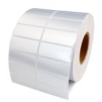 Giấy in mã vạch xi bạc 2 tem khổ 50x30x100m