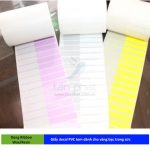 Giấy in tem PVC 37x14x50M ( 14 x 2 tem + đuôi 46x7)