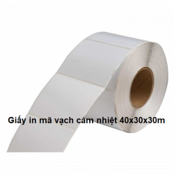 Giấy in mã vạch cảm nhiệt 40x30x30m