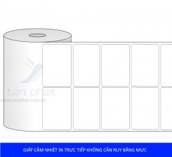 Giấy in mã vạch cảm nhiệt 2 tem 35x22x25m