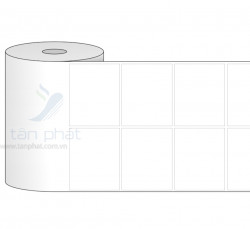 Giấy in mã vạch 2 tem 53x40x50M