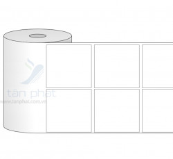 Giấy in mã vạch 2 tem 53x53x50m
