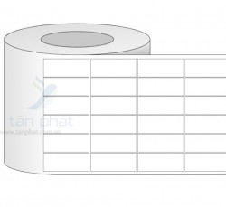 Giấy in mã vạch 6 tem 14x35x50M