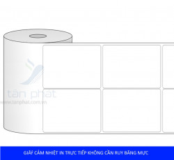 Giấy in mã vạch cảm nhiệt 2 tem 40x60x30m