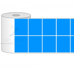 Giấy in mã vạch màu xanh 50x30x50m