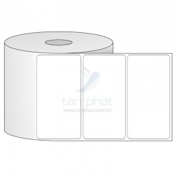 Giấy in mã vạch cảm nhiệt 1 tem 70x35x50M,bo góc