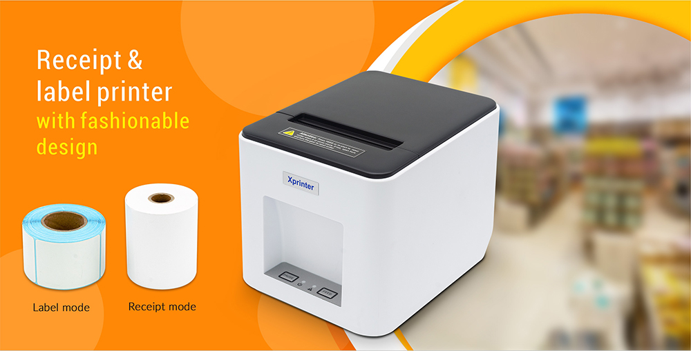 Máy in hóa đơn, tem nhãn mã vạch Xprinter Q361U ảnh 1