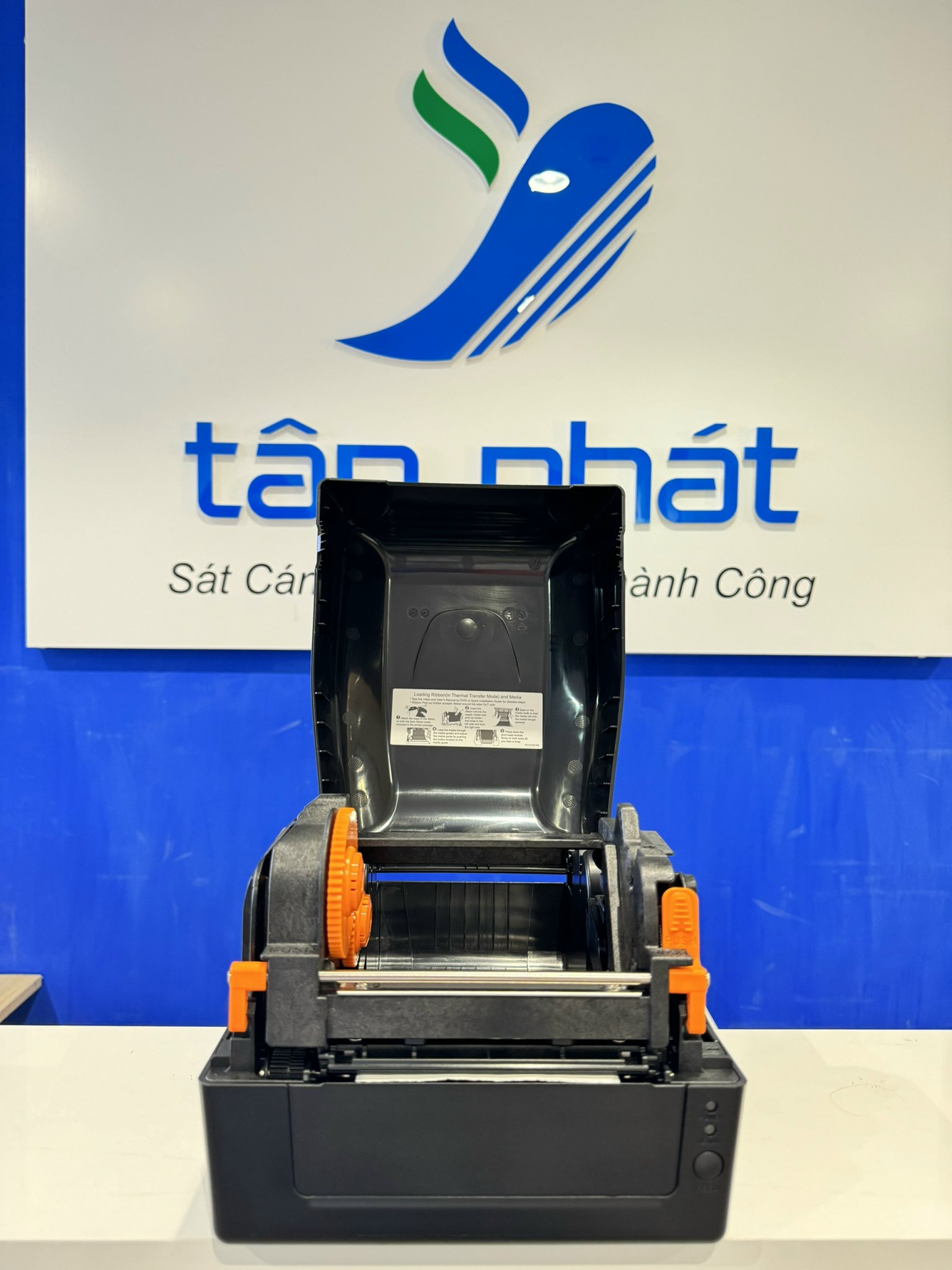 hình ảnh thực tế cấu hình của Máy in mã vạch Argox CX-2140 mở nắp -  tanphat.com.vn